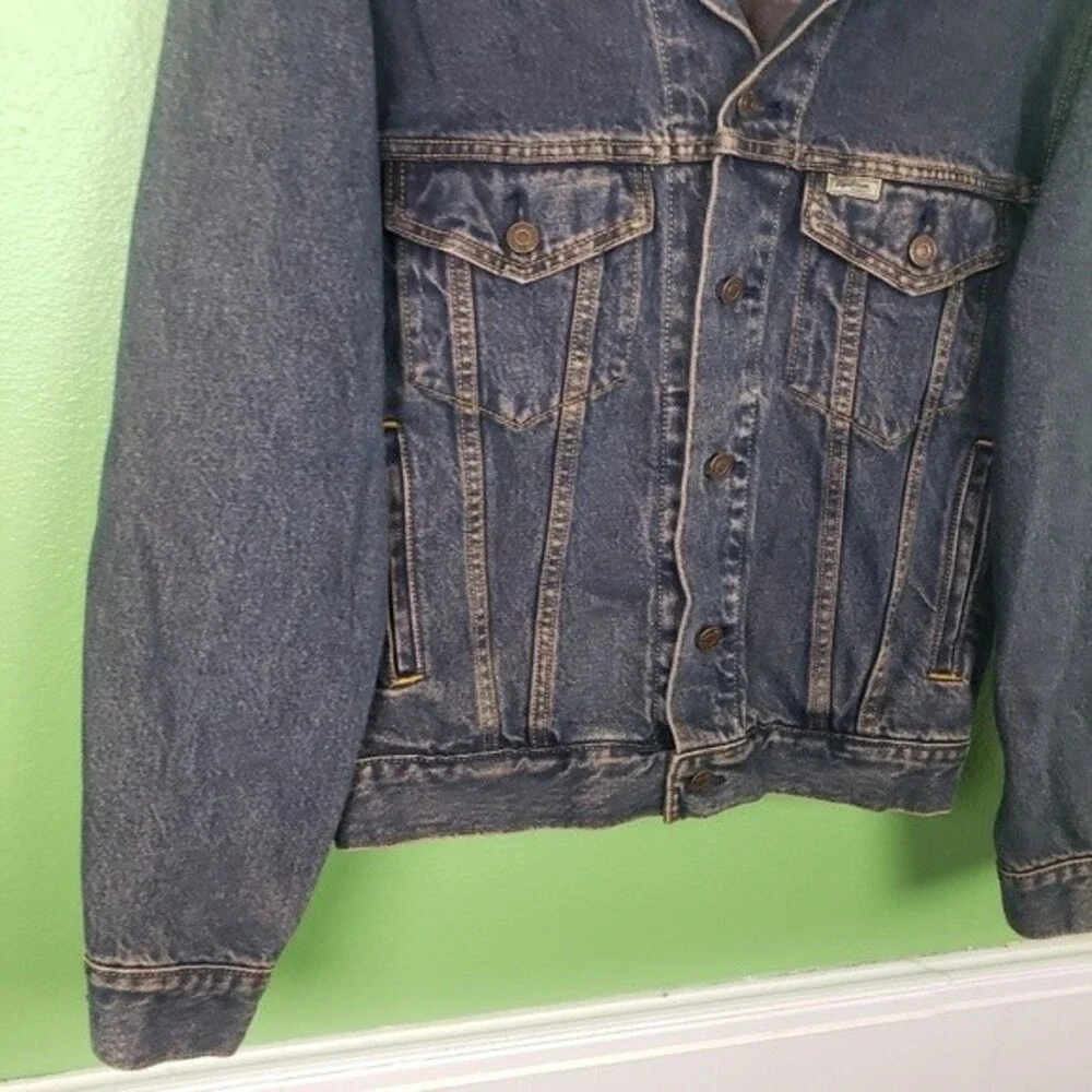 Men's Vintage Levi Strauss Signature Preimum Denim Button Up Jacket Size Small - Picture 5 of 14